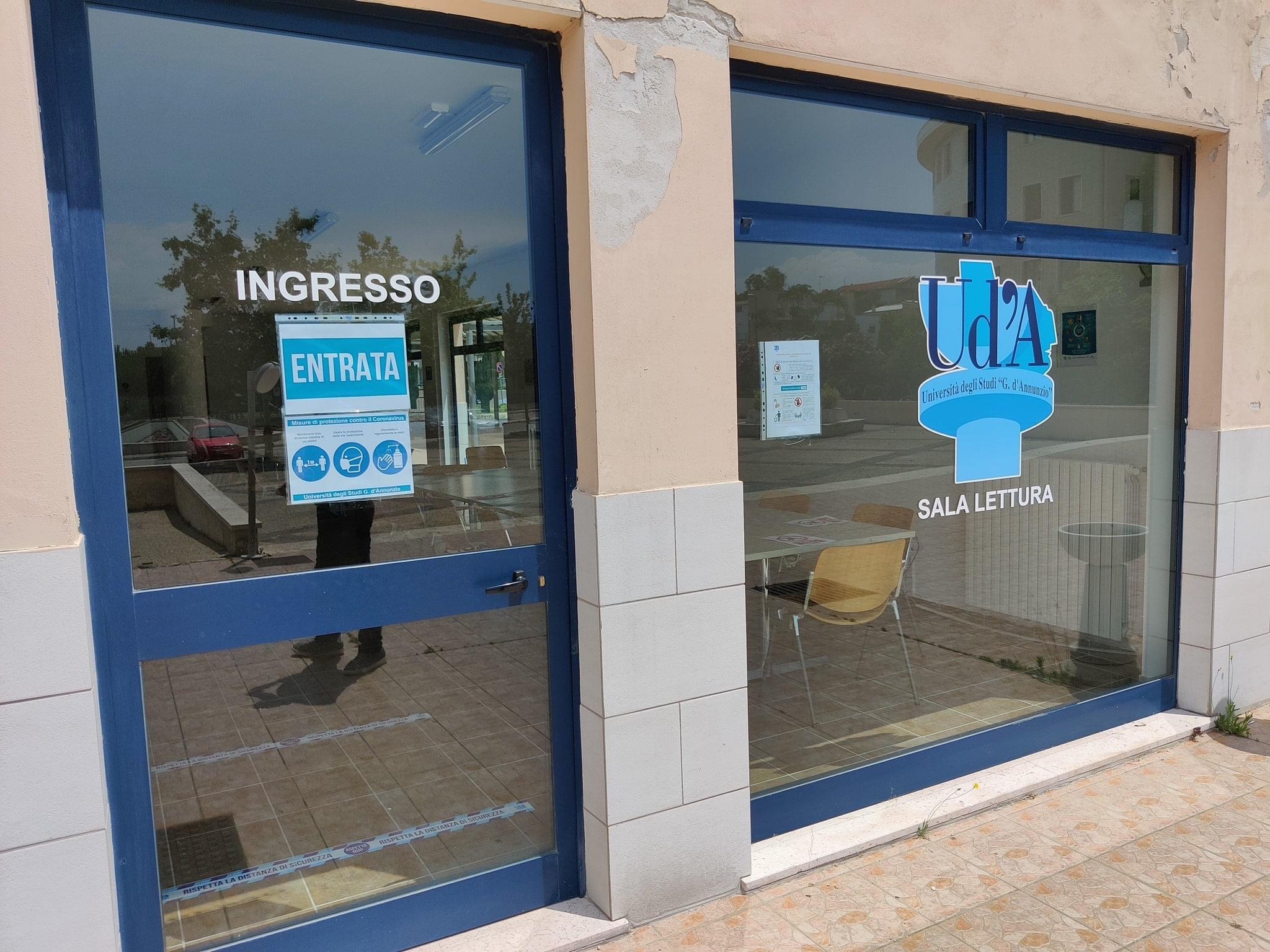 Biblioteca Polo Pescara: blocco prenotazione posti in sala lettura