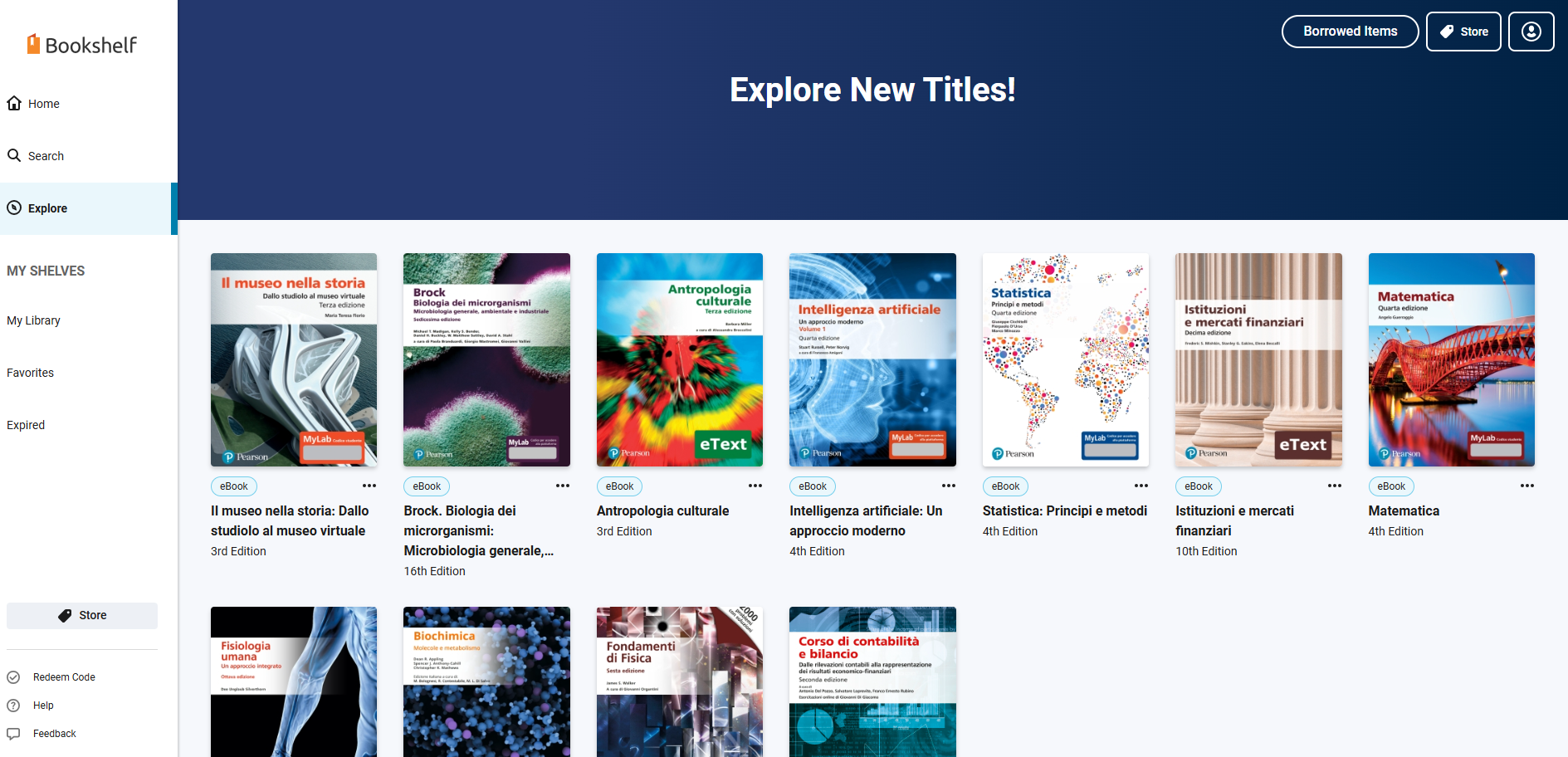 Attivazione trial per la consultazione di e-books dell'editore Pearson